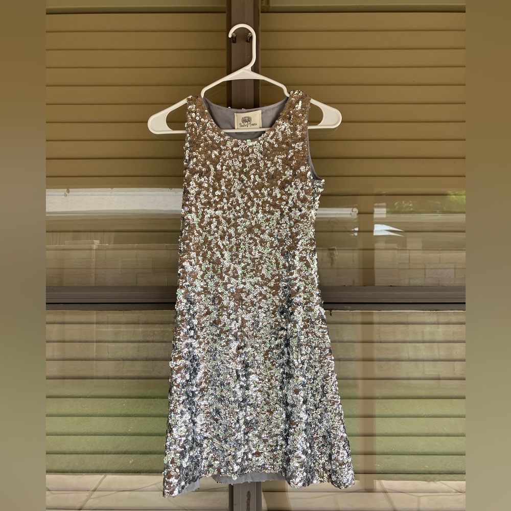 Silver Sequin Mini Bodycon Dress